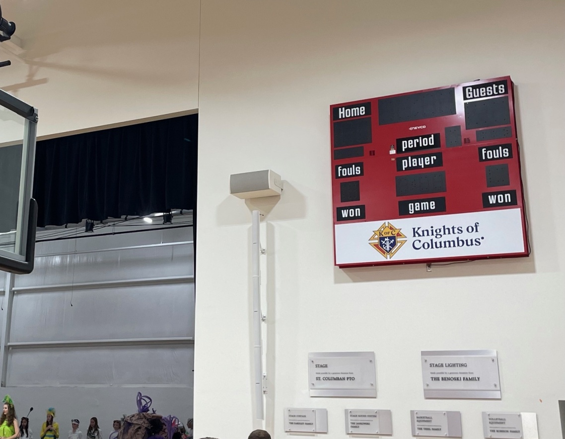 New Scoreboard in the New Community Center 